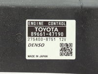 2012-2013 Toyota Prius PCM Engine Control Computer ECU ECM PCU OEM P/N:89661-47191 89661-47190 Fits Fits 2012 2013 OEM Used 