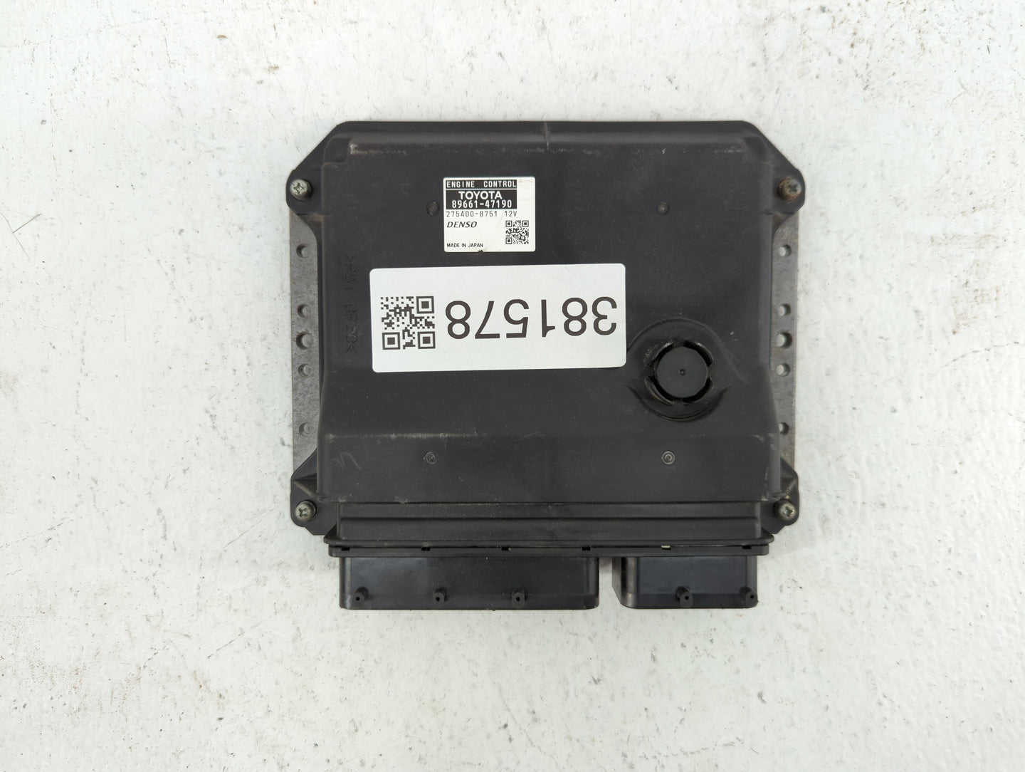 2012-2013 Toyota Prius PCM Engine Control Computer ECU ECM PCU OEM P/N:89661-47191 89661-47190 Fits Fits 2012 2013 OEM Used 