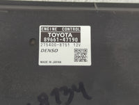 2012-2013 Toyota Prius PCM Engine Control Computer ECU ECM PCU OEM P/N:89661-47191 89661-47190 Fits Fits 2012 2013 OEM Used 