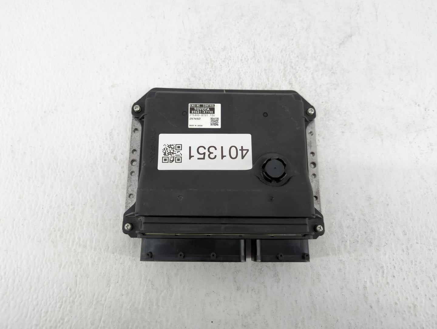 2012-2013 Toyota Prius PCM Engine Control Computer ECU ECM PCU OEM P/N:89661-47191 89661-47190 Fits Fits 2012 2013 OEM Used 