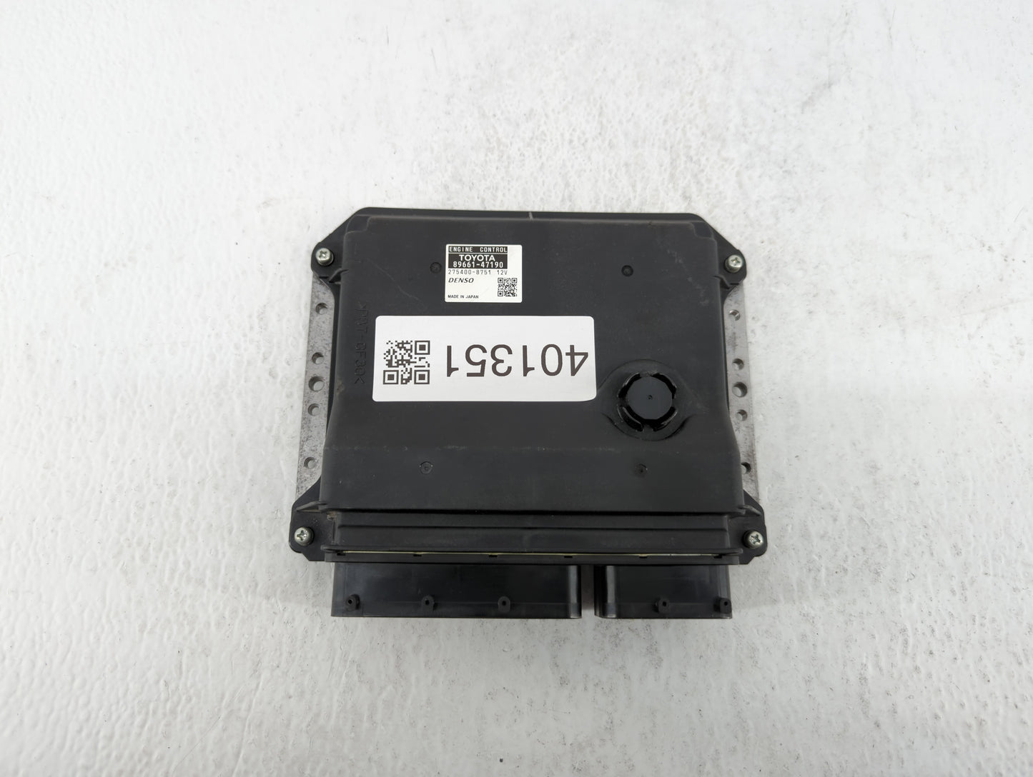 2012-2013 Toyota Prius PCM Engine Control Computer ECU ECM PCU OEM P/N:89661-47191 89661-47190 Fits Fits 2012 2013 OEM Used 