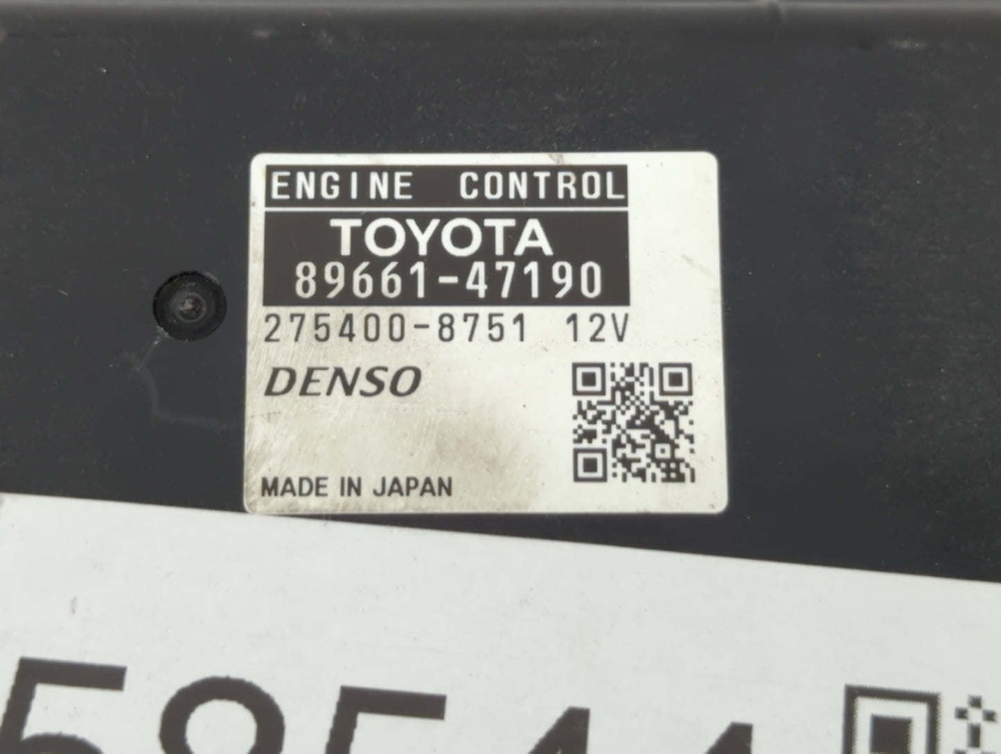 2012-2013 Toyota Prius PCM Engine Control Computer ECU ECM PCU OEM P/N:89661-47191 89661-47190 Fits Fits 2012 2013 OEM Used 