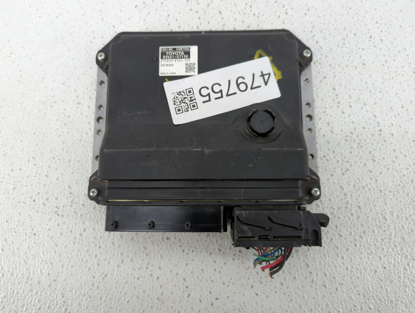 2012-2013 Toyota Prius PCM Engine Control Computer ECU ECM PCU OEM P/N:89661-47191 89661-47190 Fits Fits 2012 2013 OEM Used 