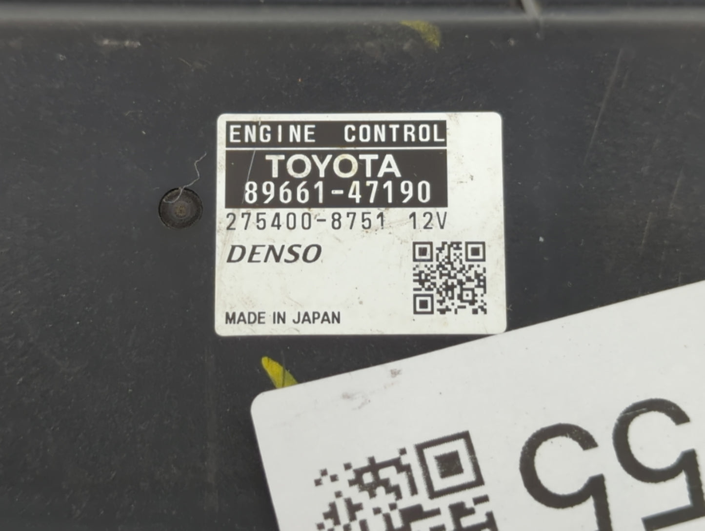 2012-2013 Toyota Prius PCM Engine Control Computer ECU ECM PCU OEM P/N:89661-47191 89661-47190 Fits Fits 2012 2013 OEM Used 