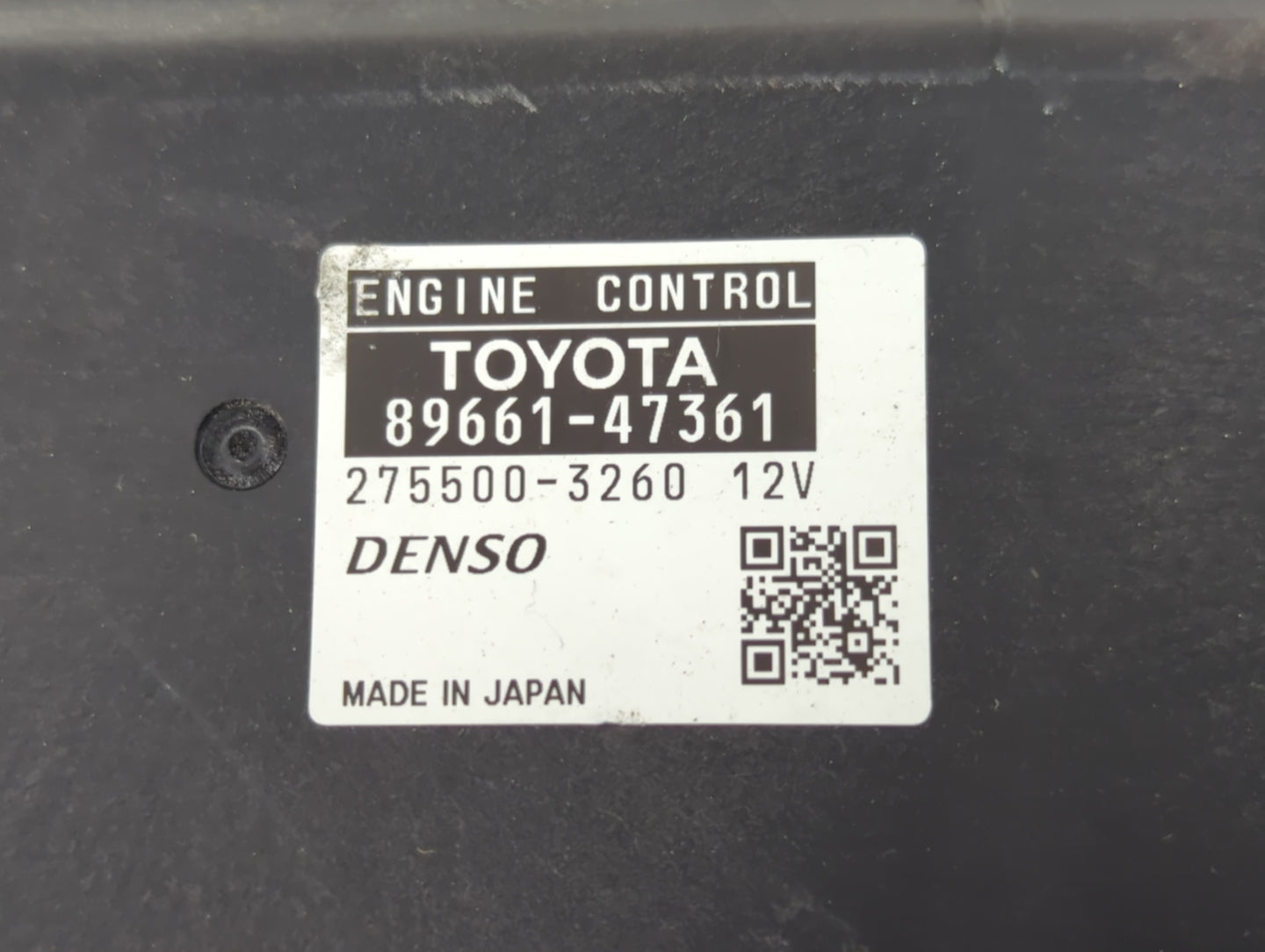 2012-2013 Toyota Prius PCM Engine Control Computer ECU ECM PCU OEM P/N:275500-3260 89661-47361 Fits Fits 2012 2013 OEM Used 