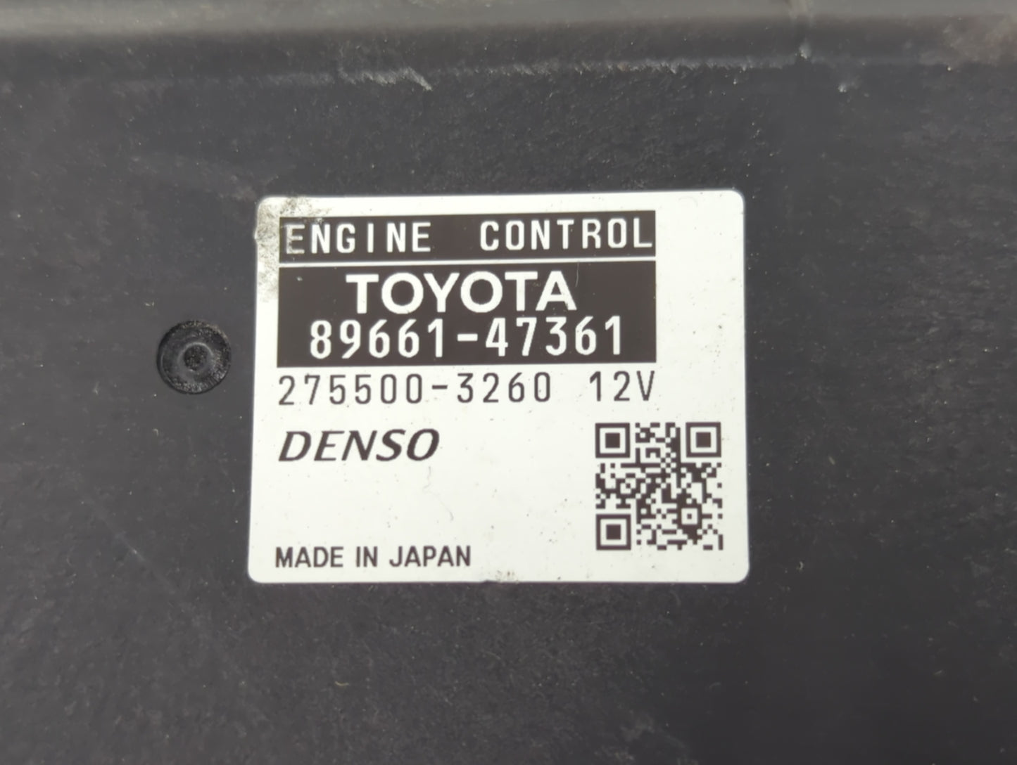 2012-2013 Toyota Prius PCM Engine Control Computer ECU ECM PCU OEM P/N:275500-3260 89661-47361 Fits Fits 2012 2013 OEM Used 