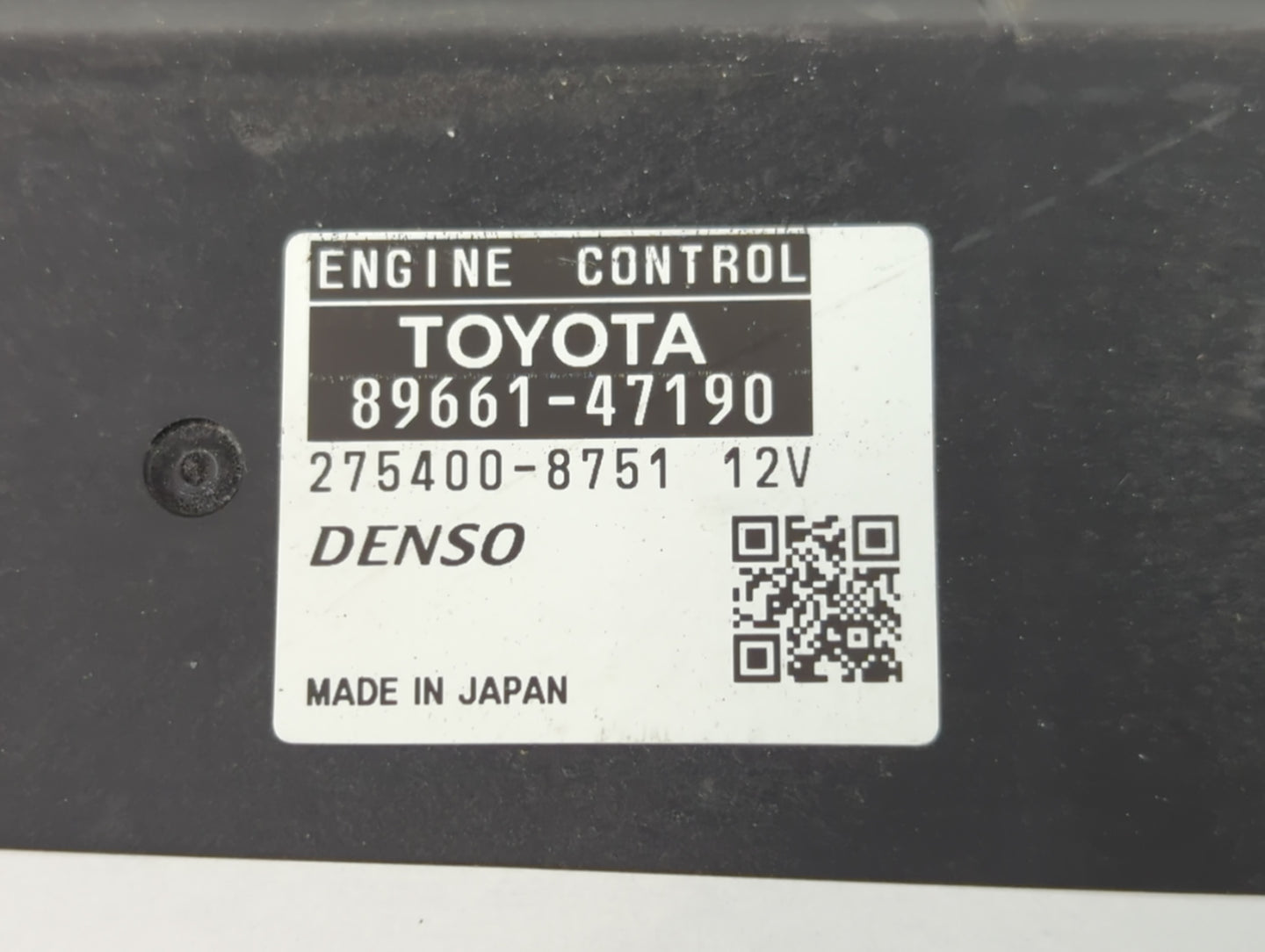 2012-2013 Toyota Prius PCM Engine Control Computer ECU ECM PCU OEM P/N:89661-47190 Fits Fits 2012 2013 OEM Used Auto Parts -