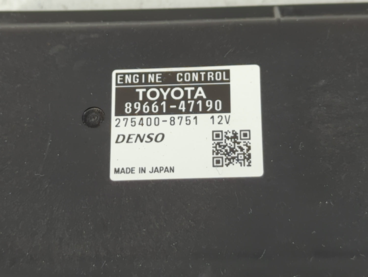 2012-2013 Toyota Prius PCM Engine Control Computer ECU ECM PCU OEM P/N:89661-47190 Fits Fits 2012 2013 OEM Used Auto Parts -