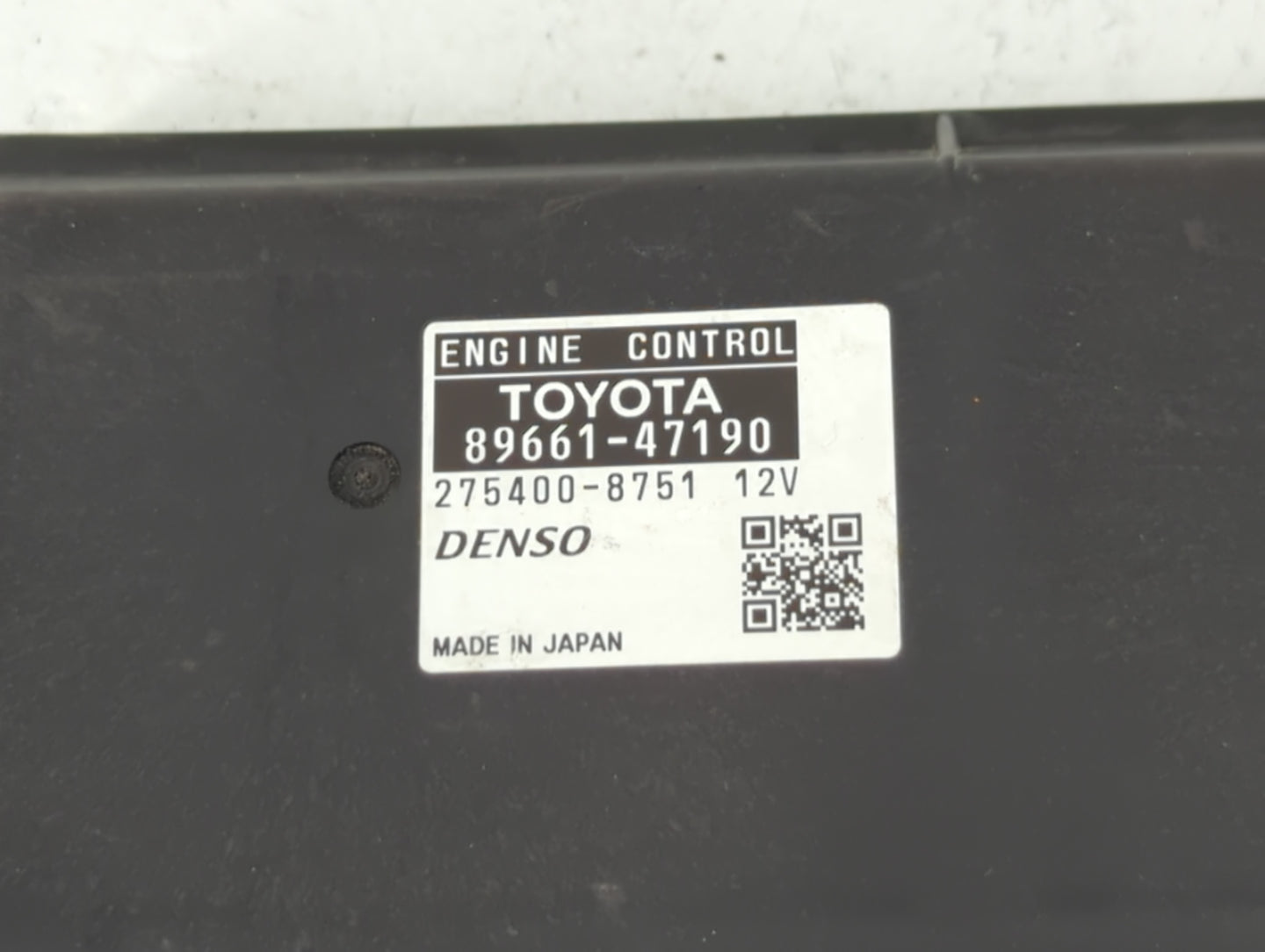 2012-2013 Toyota Prius PCM Engine Control Computer ECU ECM PCU OEM P/N:89661-47190 Fits Fits 2012 2013 OEM Used Auto Parts -