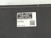 2012-2013 Toyota Prius PCM Engine Control Computer ECU ECM PCU OEM P/N:89661-47190 Fits Fits 2012 2013 OEM Used Auto Parts -