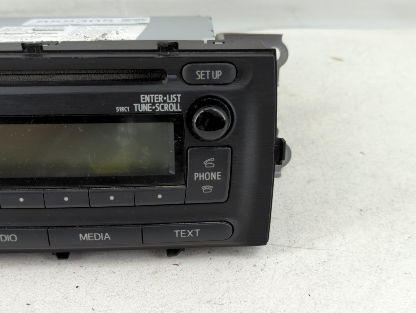 2012 Toyota Prius Radio AM FM Cd Player Receiver Replacement P/N:86120-52D10 Fits OEM Used Auto Parts - Oemusedautoparts1.co