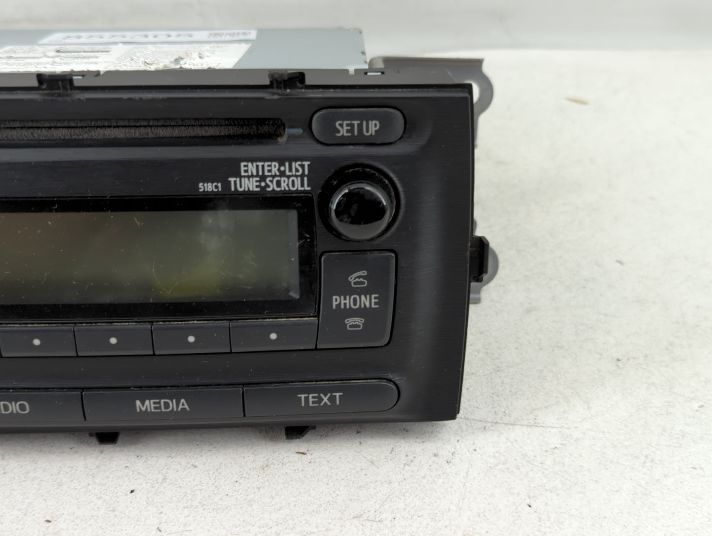 2012 Toyota Prius Radio AM FM Cd Player Receiver Replacement P/N:86120-52D10 Fits OEM Used Auto Parts - Oemusedautoparts1.co
