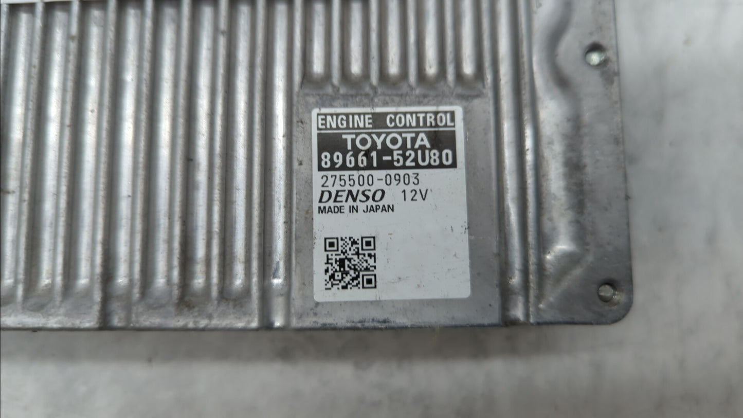 2012-2013 Toyota Prius C PCM Engine Control Computer ECU ECM PCU OEM P/N:89661-52U80 89661-52U81, 89661-52U82 Fits Fits 2012