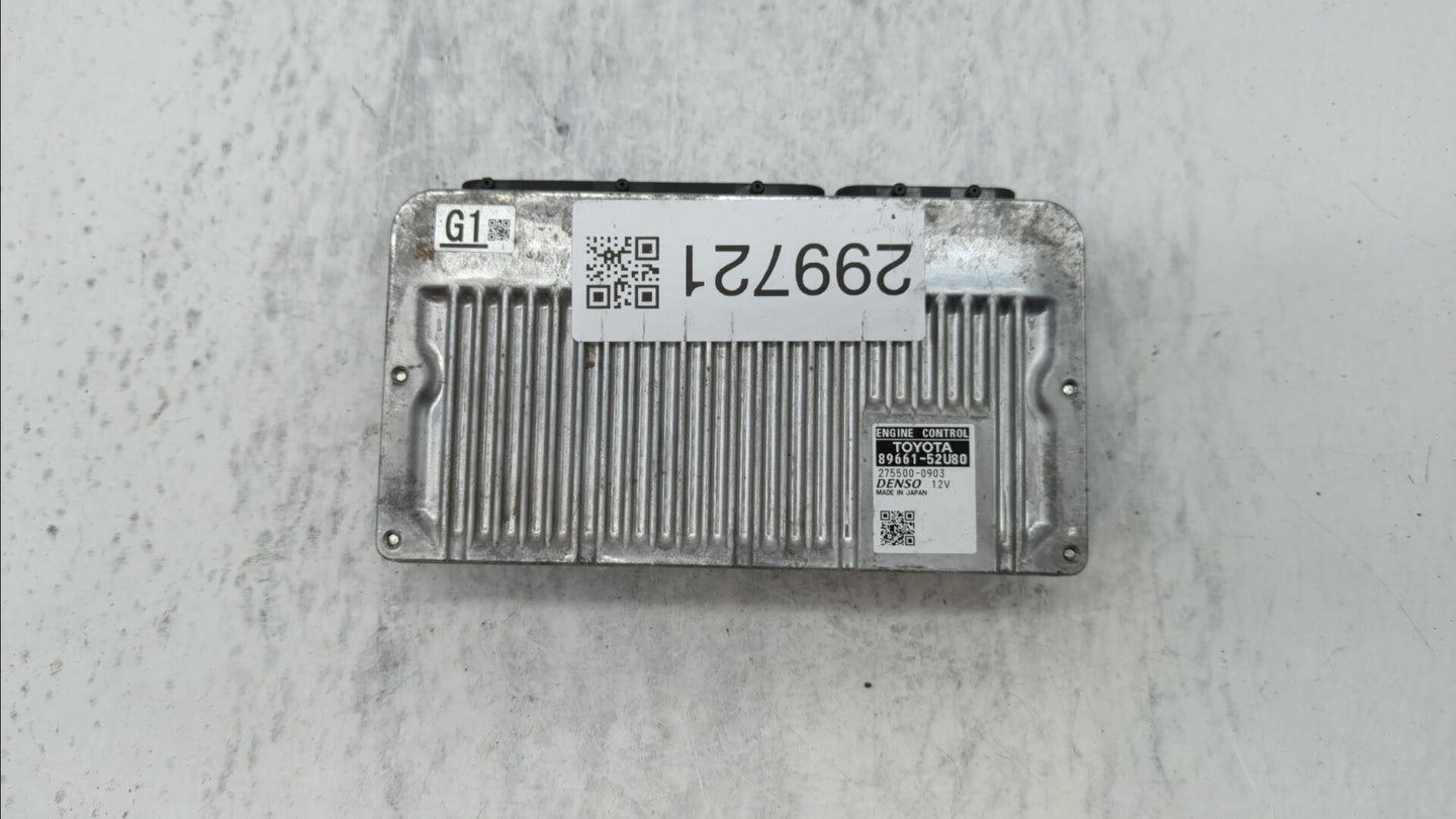 2012-2013 Toyota Prius C PCM Engine Control Computer ECU ECM PCU OEM P/N:89661-52U80 89661-52U81, 89661-52U82 Fits Fits 2012