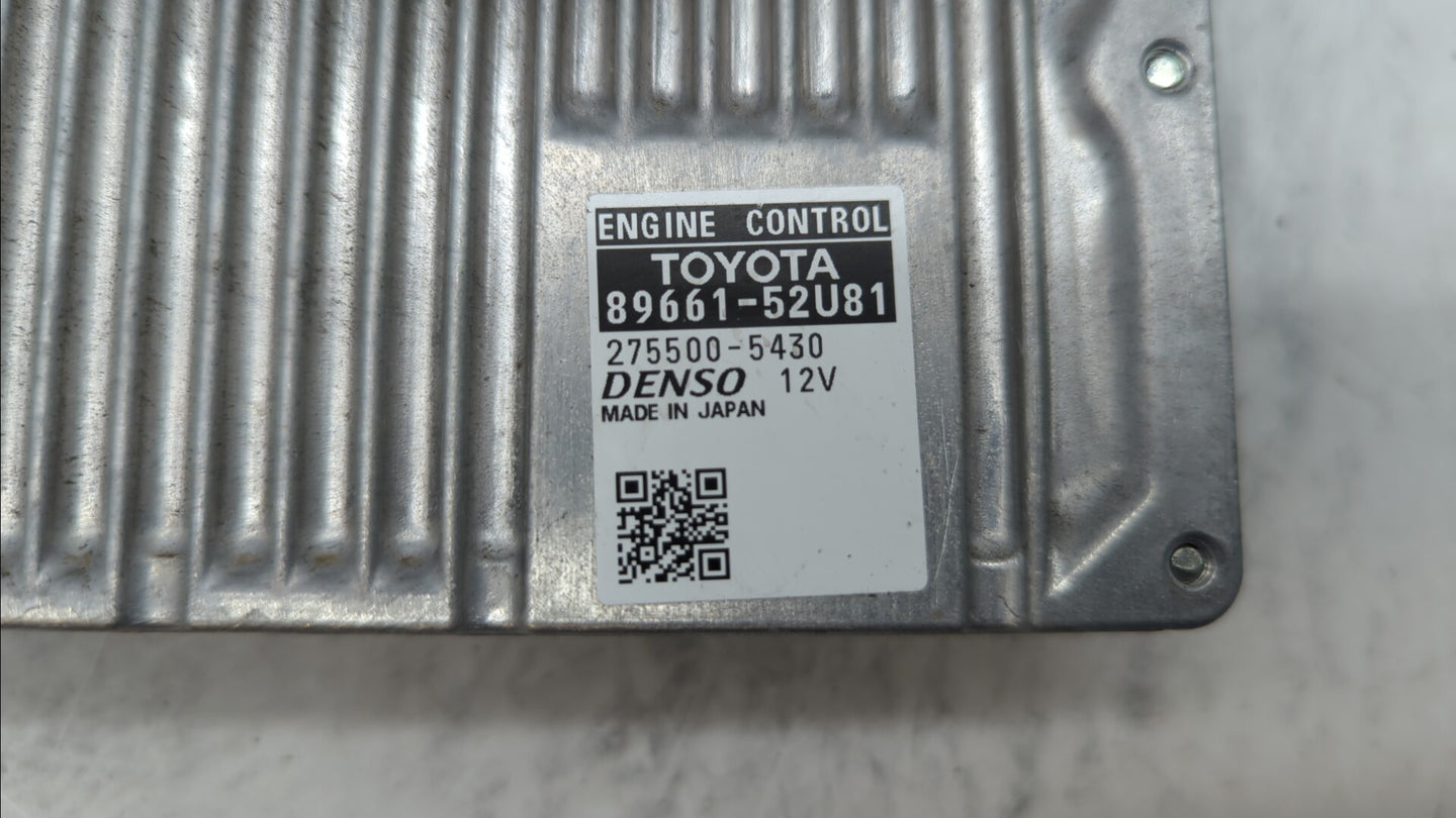 2012-2013 Toyota Prius C PCM Engine Control Computer ECU ECM PCU OEM P/N:89661-52U80 89661-52U81, 89661-52U82 Fits Fits 2012