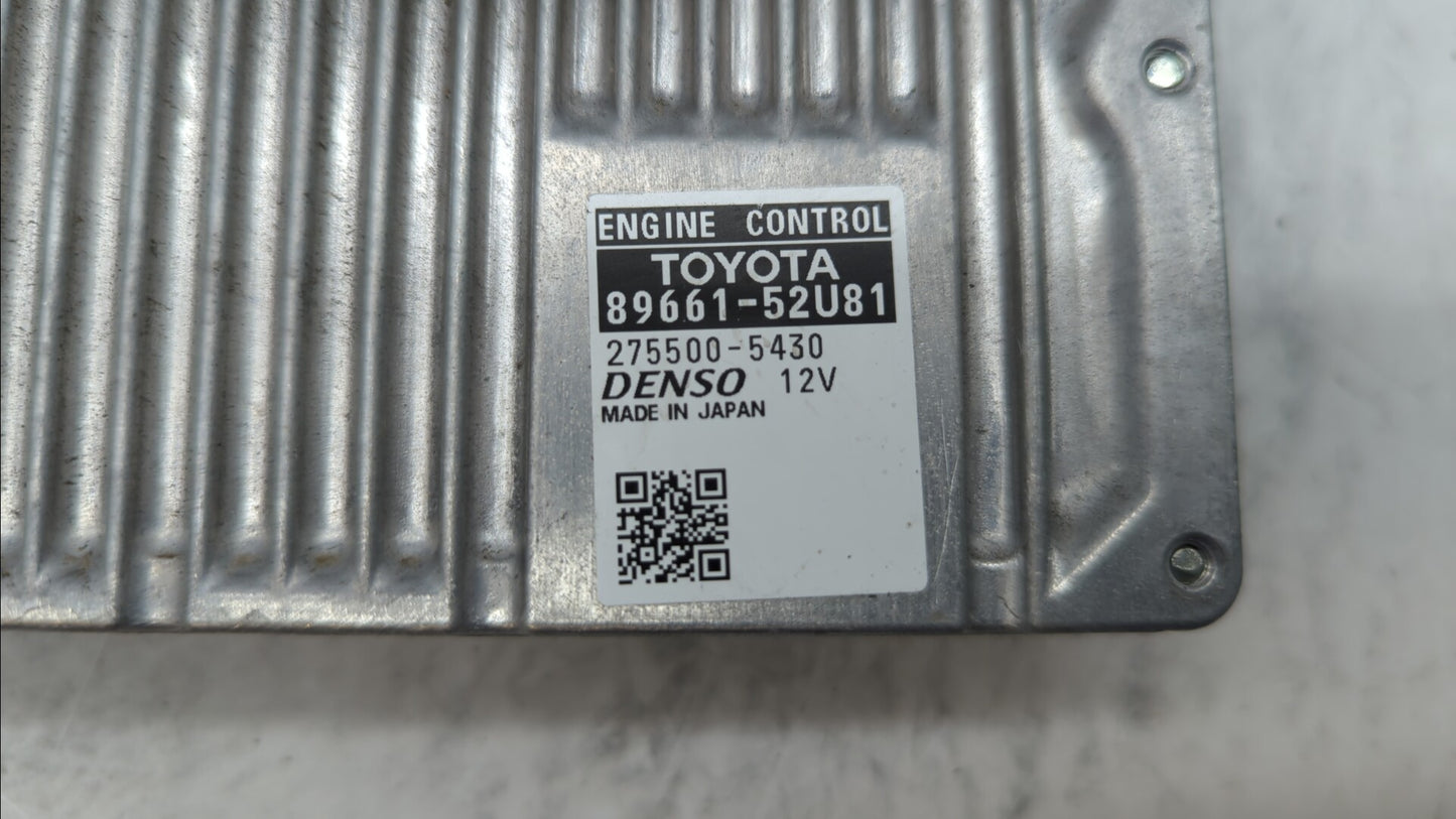 2012-2013 Toyota Prius C PCM Engine Control Computer ECU ECM PCU OEM P/N:89661-52U80 89661-52U81, 89661-52U82 Fits Fits 2012