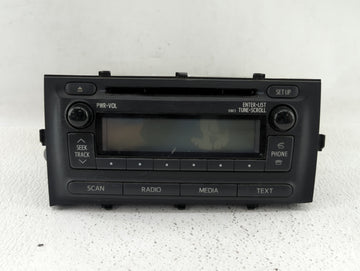 2012-2014 Toyota Prius C Radio AM FM Cd Player Receiver Replacement P/N:86120-52D10 Fits Fits 2012 2013 2014 OEM Used Auto P