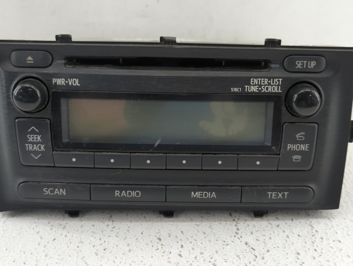 2012-2014 Toyota Prius C Radio AM FM Cd Player Receiver Replacement P/N:86120-52D10 Fits Fits 2012 2013 2014 OEM Used Auto P