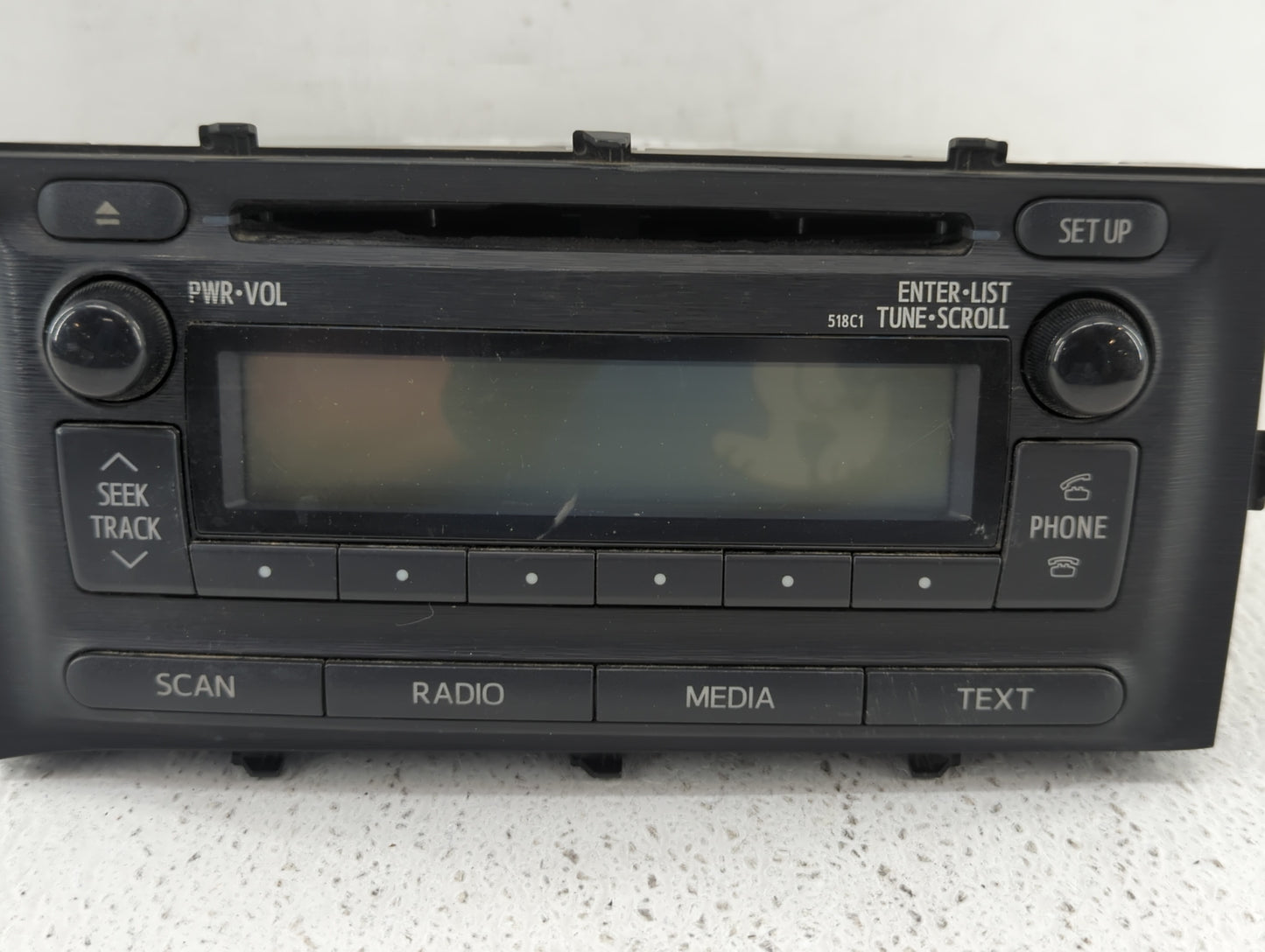 2012-2014 Toyota Prius C Radio AM FM Cd Player Receiver Replacement P/N:86120-52D10 Fits Fits 2012 2013 2014 OEM Used Auto P