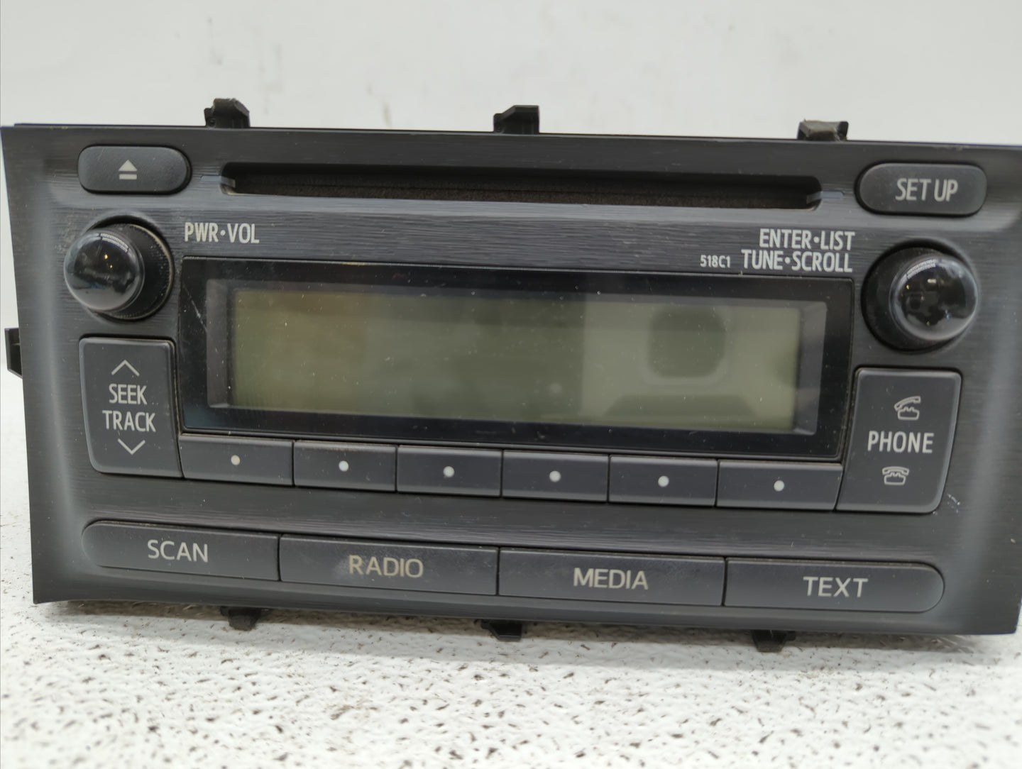 2012-2014 Toyota Prius C Radio AM FM Cd Player Receiver Replacement P/N:86120-52D10 Fits Fits 2012 2013 2014 OEM Used Auto P