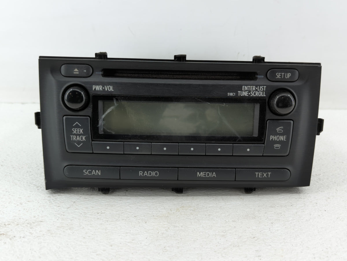 2012-2014 Toyota Prius C Am Fm Cd Player Radio Receiver 407092 - Oemusedautoparts1.com