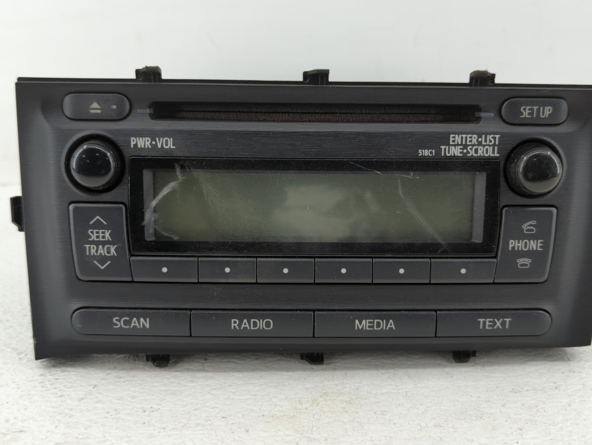 2012-2014 Toyota Prius C Am Fm Cd Player Radio Receiver 407092 - Oemusedautoparts1.com