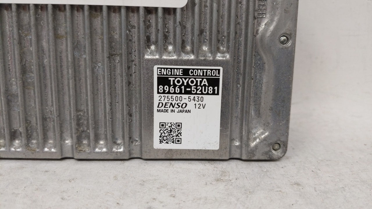 2012-2013 Toyota Prius C PCM Engine Control Computer ECU ECM PCU OEM P/N:89661-52U81 89661-52U82 Fits Fits 2012 2013 OEM Use