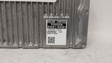 2012-2013 Toyota Prius C PCM Engine Control Computer ECU ECM PCU OEM P/N:89661-52U81 89661-52U82 Fits Fits 2012 2013 OEM Used Auto Parts