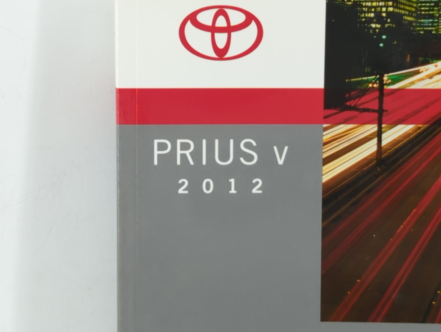 2012 Toyota Prius V Owners Manual Book Guide OEM Used Auto Parts - Oemusedautoparts1.com