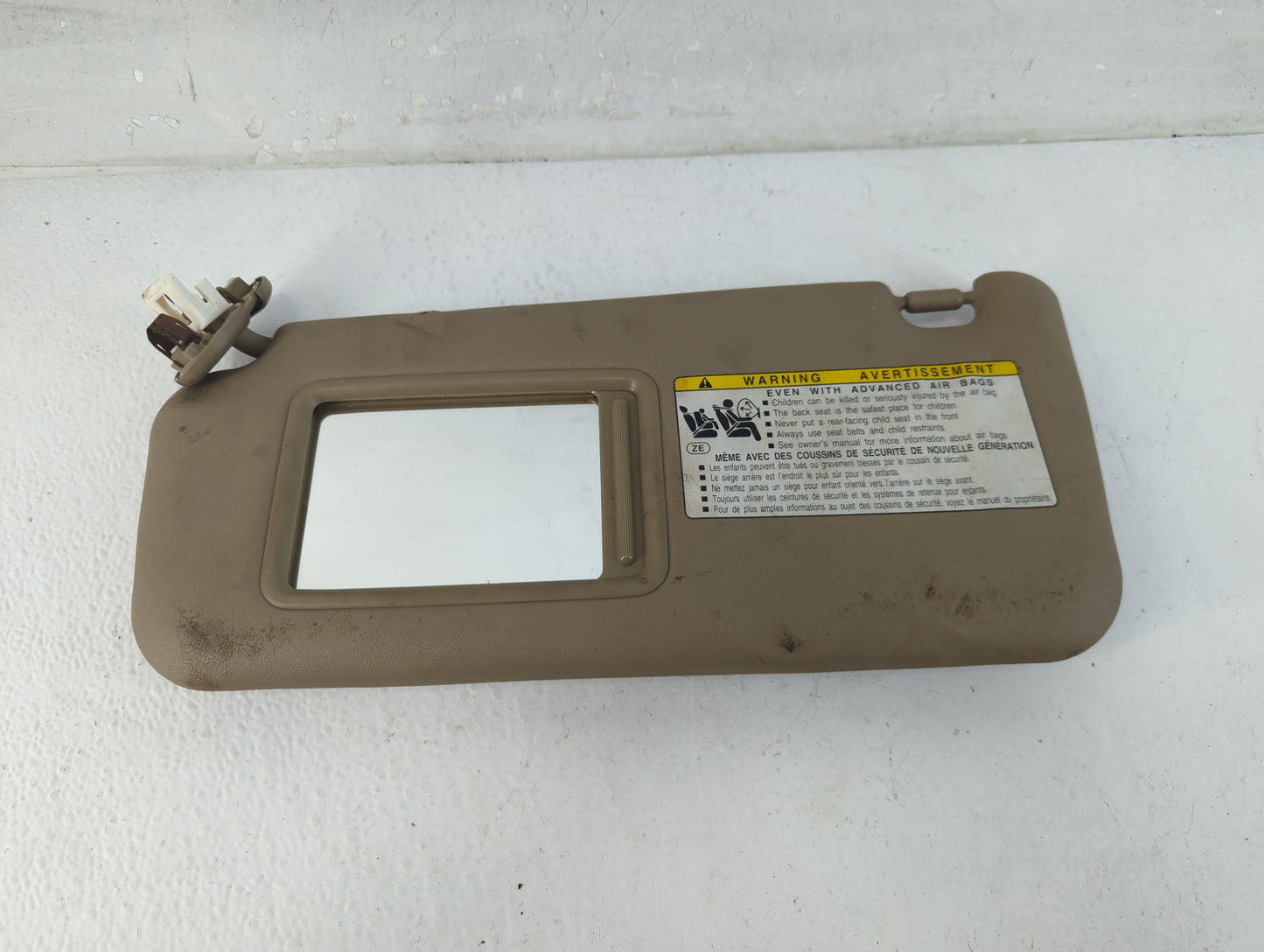 2010-2014 Toyota Rav4 Sun Visor Shade Replacement Driver Left Mirror Fits Fits 2010 2011 2012 2013 2014 OEM Used Auto Parts 