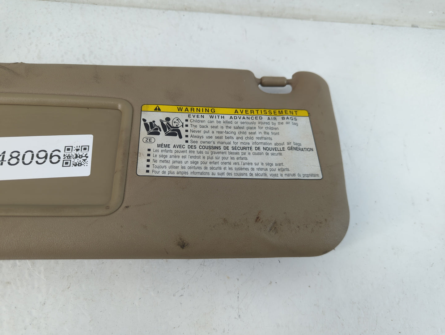 2010-2014 Toyota Rav4 Sun Visor Shade Replacement Driver Left Mirror Fits Fits 2010 2011 2012 2013 2014 OEM Used Auto Parts 