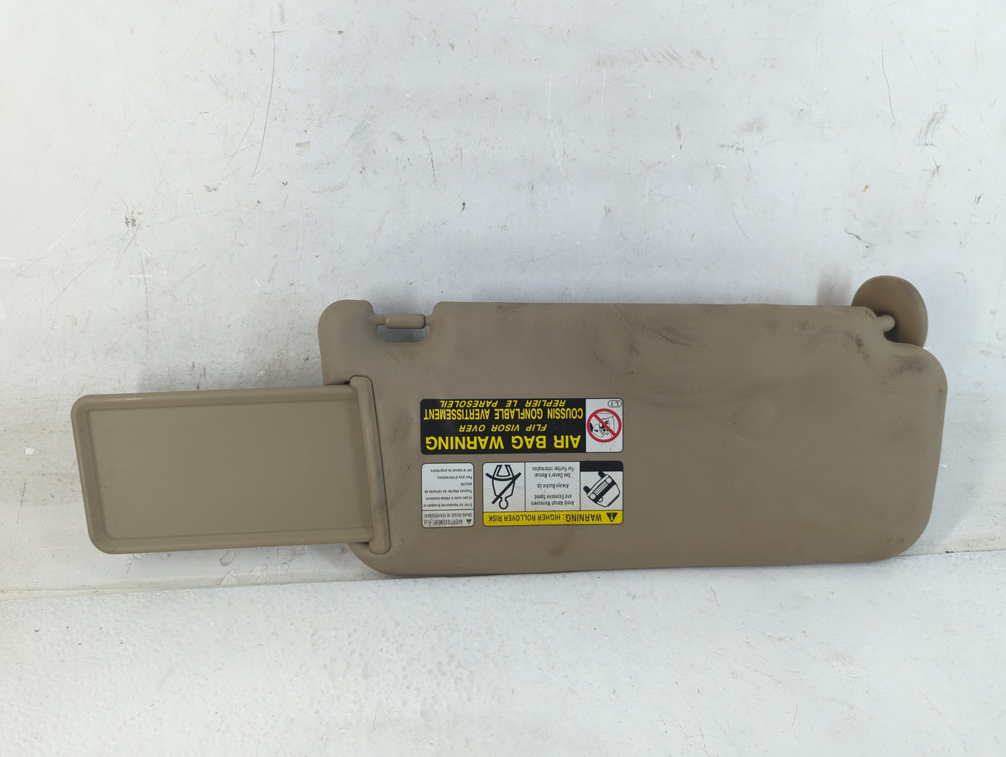 2010-2014 Toyota Rav4 Sun Visor Shade Replacement Driver Left Mirror Fits Fits 2010 2011 2012 2013 2014 OEM Used Auto Parts 