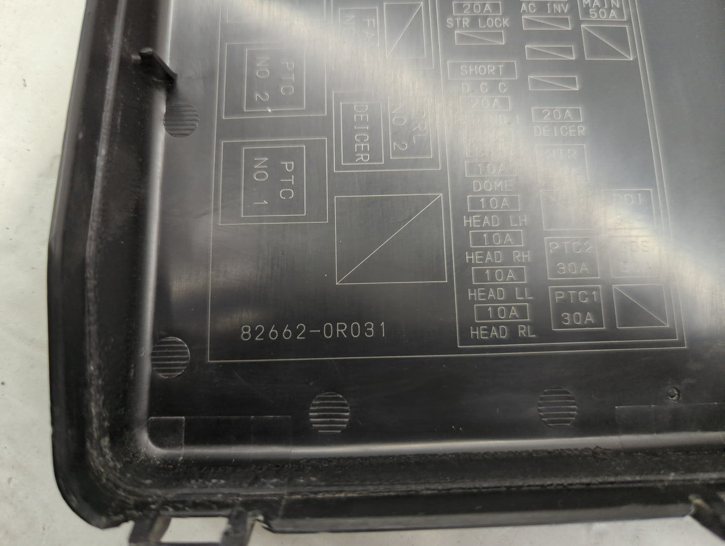 2010-2012 Toyota Rav4 Fusebox Fuse Box Panel Relay Module P/N:82662-0R031 Fits Fits 2010 2011 2012 OEM Used Auto Parts - Oem