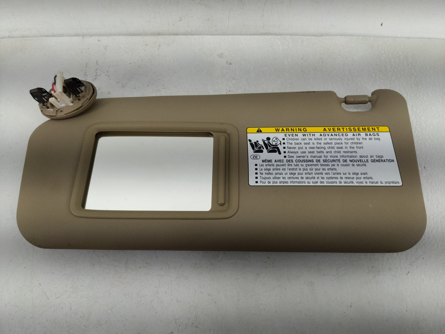 2010-2014 Toyota Rav4 Sun Visor Shade Replacement Passenger Right Mirror Fits Fits 2010 2011 2012 2013 2014 OEM Used Auto Pa