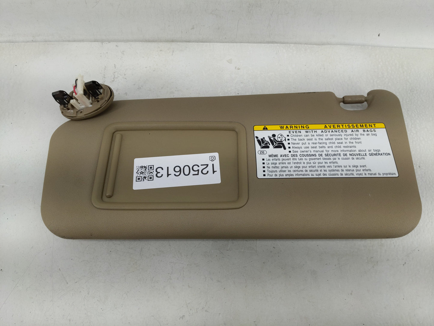 2010-2014 Toyota Rav4 Sun Visor Shade Replacement Passenger Right Mirror Fits Fits 2010 2011 2012 2013 2014 OEM Used Auto Pa