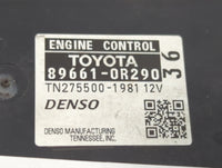 2012 Toyota Rav4 PCM Engine Control Computer ECU ECM PCU OEM P/N:TN275500-1981 89661-0R290 Fits OEM Used Auto Parts - Oemuse