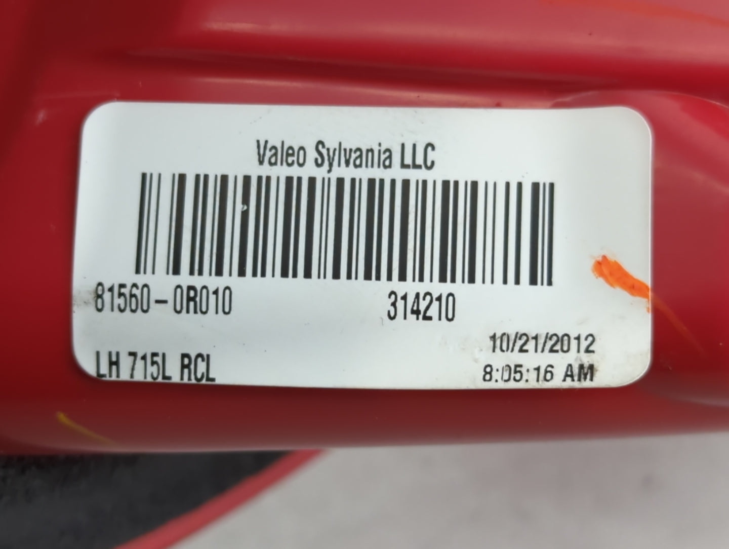 2009-2012 Toyota Rav4 Tail Light Assembly Driver Left OEM P/N:81560-0R010 Fits Fits 2009 2010 2011 2012 OEM Used Auto Parts 