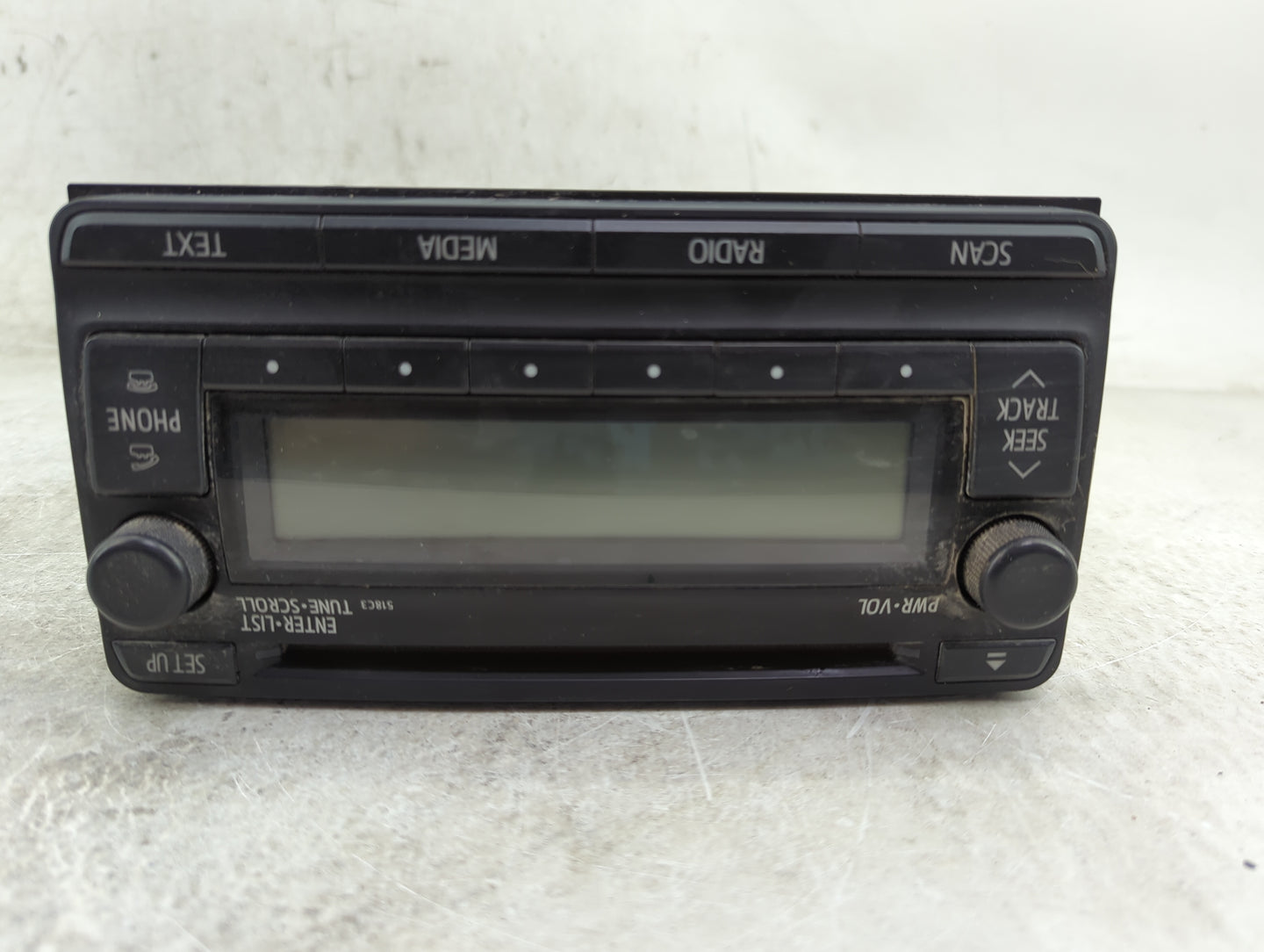 2012 Toyota Rav4 Radio AM FM Cd Player Receiver Replacement P/N:86120-0R130 CQ-JT31E14D Fits OEM Used Auto Parts - Oemusedau