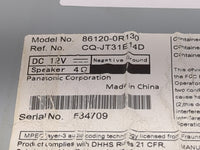 2012 Toyota Rav4 Radio AM FM Cd Player Receiver Replacement P/N:86120-0R130 CQ-JT31E4D Fits OEM Used Auto Parts - Oemusedaut