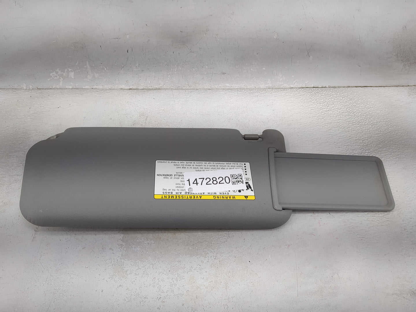 2010-2014 Toyota Rav4 Sun Visor Shade Replacement Passenger Right Mirror Fits Fits 2010 2011 2012 2013 2014 OEM Used Auto Pa