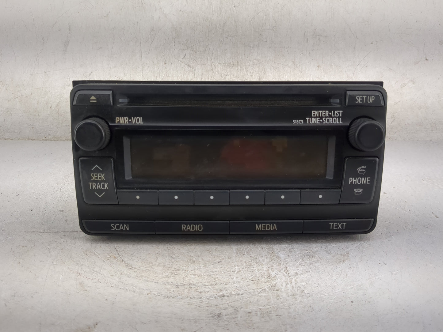 2012 Toyota Rav4 Radio AM FM Cd Player Receiver Replacement P/N:86120-0R130 CQ-JT31E14D Fits OEM Used Auto Parts - Oemusedau