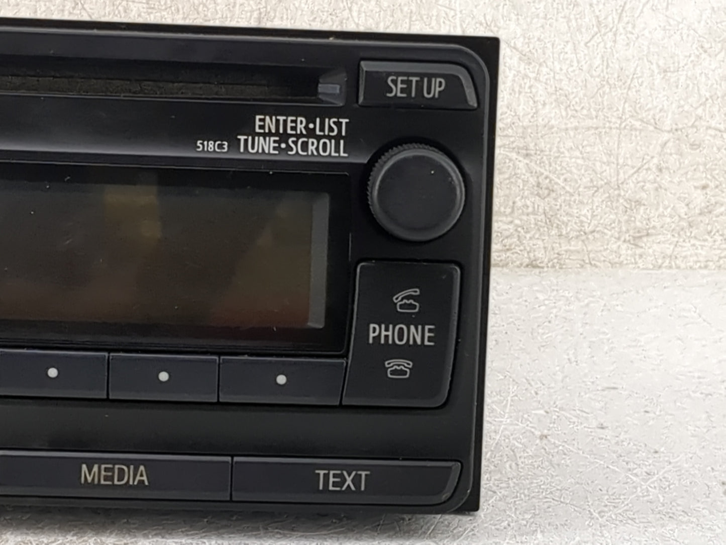 2012 Toyota Rav4 Radio AM FM Cd Player Receiver Replacement P/N:86120-0R130 CQ-JT31E14D Fits OEM Used Auto Parts - Oemusedau