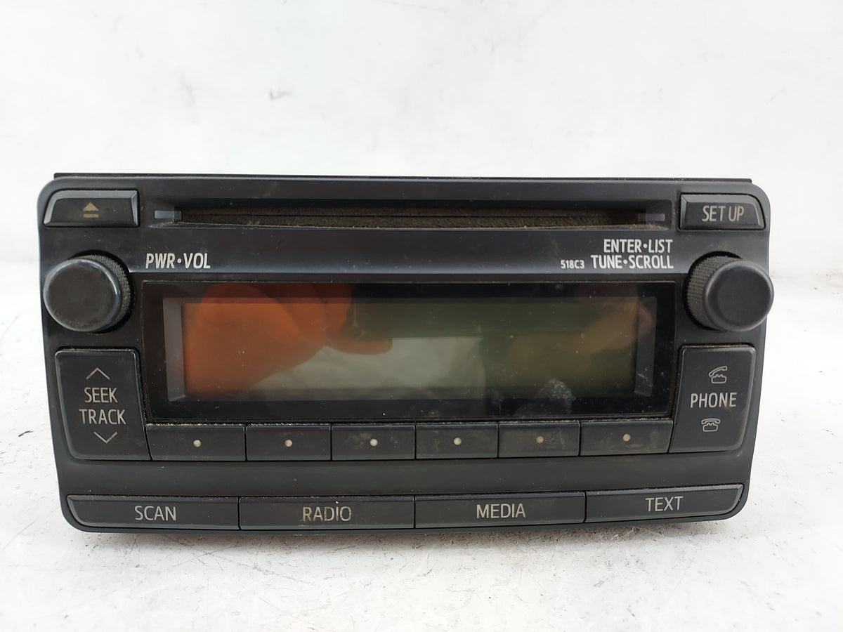 2012 Toyota Rav4 Radio AM FM Cd Player Receiver Replacement P/N:86120-0R130 CQ-JT3140D Fits OEM Used Auto Parts - Oemusedaut