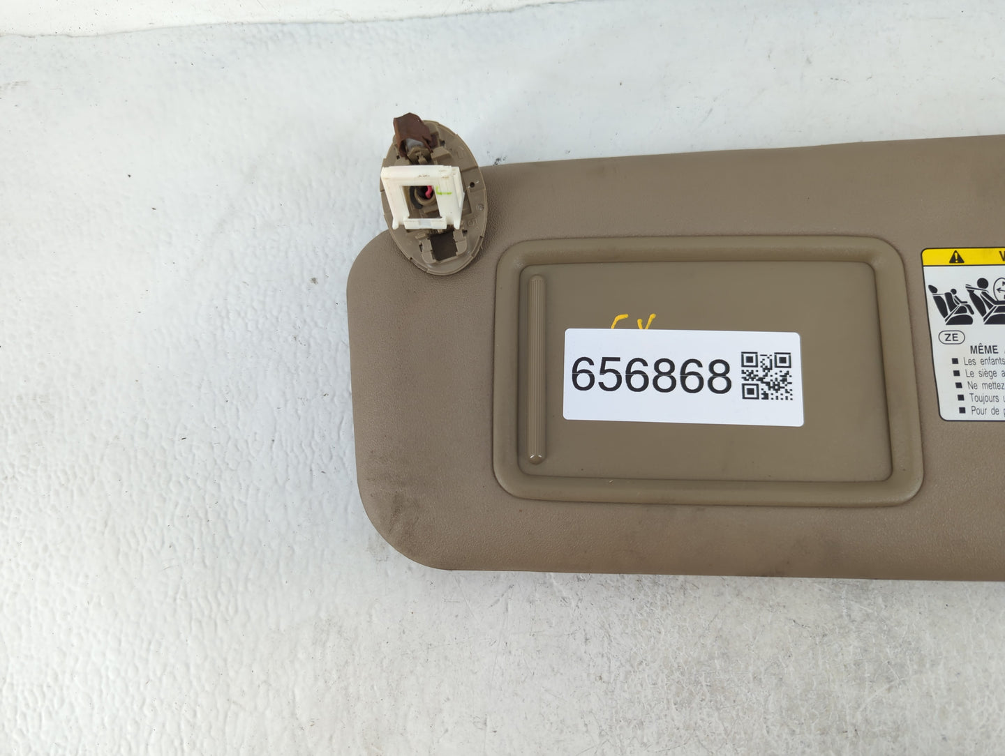 2010-2014 Toyota Rav4 Sun Visor Shade Replacement Passenger Right Mirror Fits Fits 2010 2011 2012 2013 2014 OEM Used Auto Pa