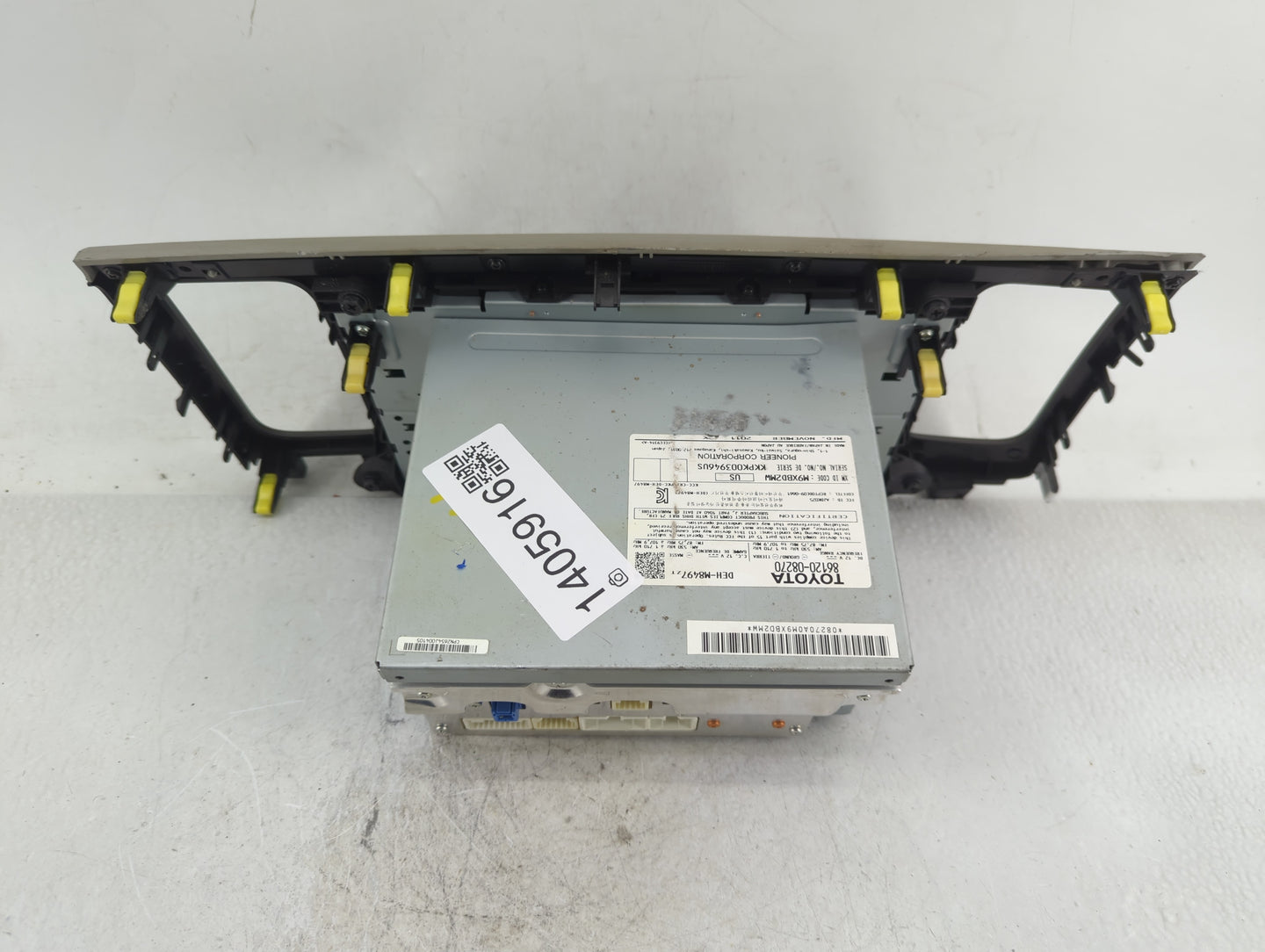 2011-2014 Toyota Sienna Radio AM FM Cd Player Receiver Replacement P/N:86120-08270 Fits Fits 2011 2012 2013 2014 OEM Used Au