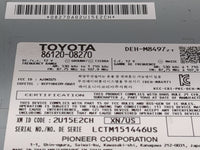 2011-2014 Toyota Sienna Radio AM FM Cd Player Receiver Replacement P/N:86120-08270 DEH-M8497 Fits Fits 2011 2012 2013 2014 O