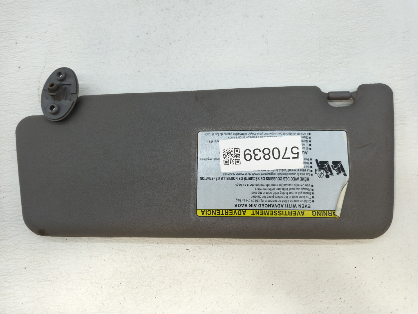 2012-2015 Toyota Tacoma Sun Visor Shade Replacement Passenger Right Mirror Fits Fits 2012 2013 2014 2015 OEM Used Auto Parts