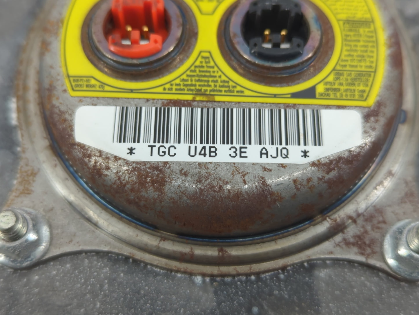 2010-2013 Toyota Tundra Air Bag Driver Left Steering Wheel Mounted P/N:TGC U4B 3E AJQ Fits Fits 2010 2011 2012 2013 OEM Used