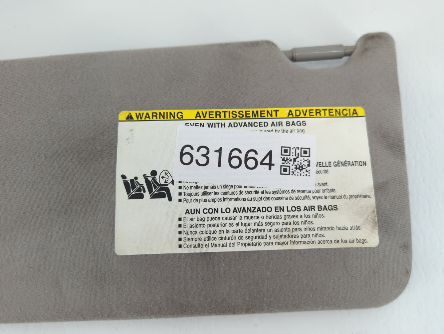 2007-2013 Toyota Tundra Sun Visor Shade Replacement Passenger Right Mirror Fits OEM Used Auto Parts - Oemusedautoparts1.com