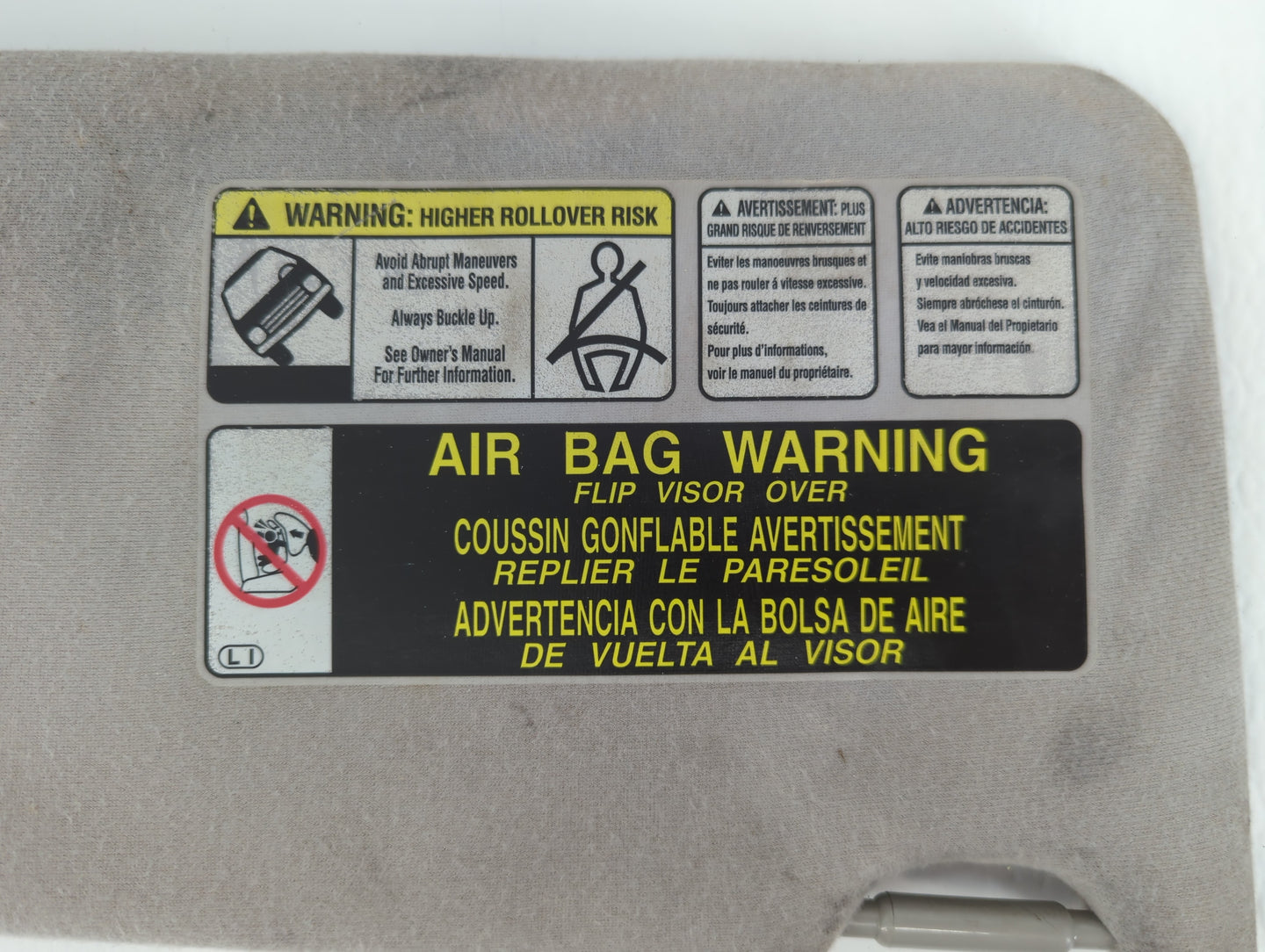 2007-2013 Toyota Tundra Sun Visor Shade Replacement Passenger Right Mirror Fits OEM Used Auto Parts - Oemusedautoparts1.com